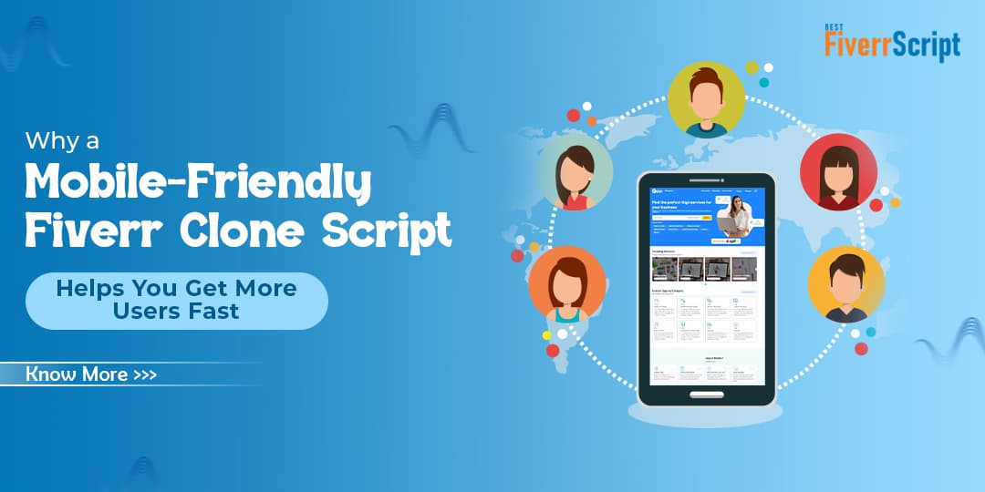 Mobile-friendly Fiverr clone script
